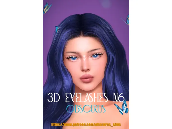 Mix 3D EYELASHES SET by obscurus_sims UPDATE 130224 - The Sims 4 Custom Content