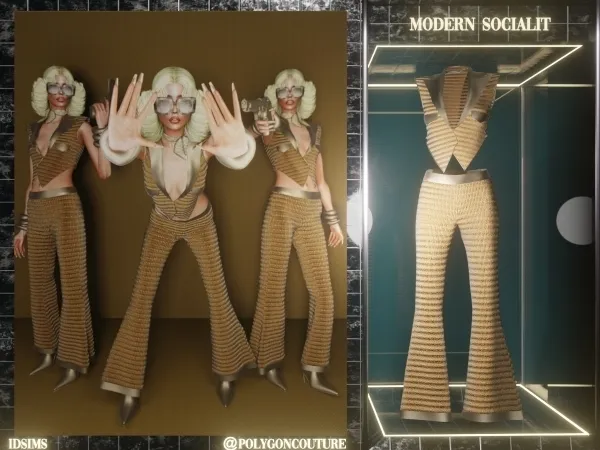 Mix Modern Socialité by polygoncouture - The Sims 4 custom content