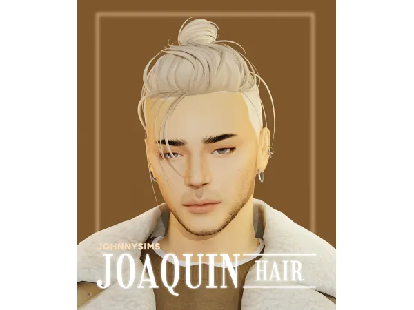Maxis Match Joaquin Hair by johnnysims - The Sims 4 Custom Content