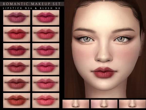 Alpha Romantic Makeup Set - The Sims 4 Custom Content