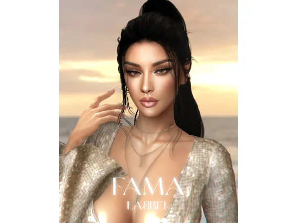 Alpha FAMA LIPSTICK by LabbelSims - The Sims 4 Custom Content