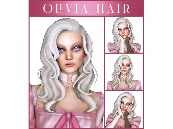 Maxis Match Olivia Hair by kamiiri - The Sims 4 Custom Content
