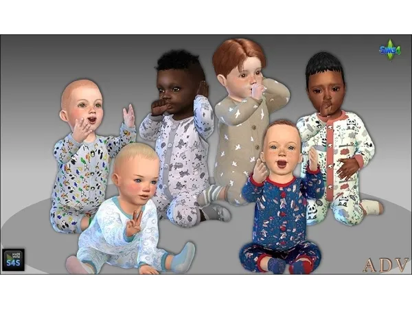 Mix Outfits for infant boys - The Sims 4 Custom Content