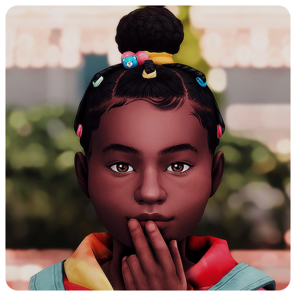 Maxis Match We Fresh Child Hair Set by simsfinds - The Sims 4 Custom Content