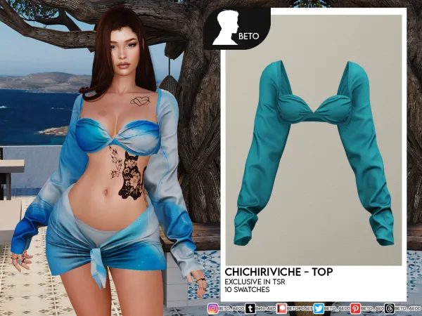 Alpha Chichiriviche Set - The Sims 4 Custom Content