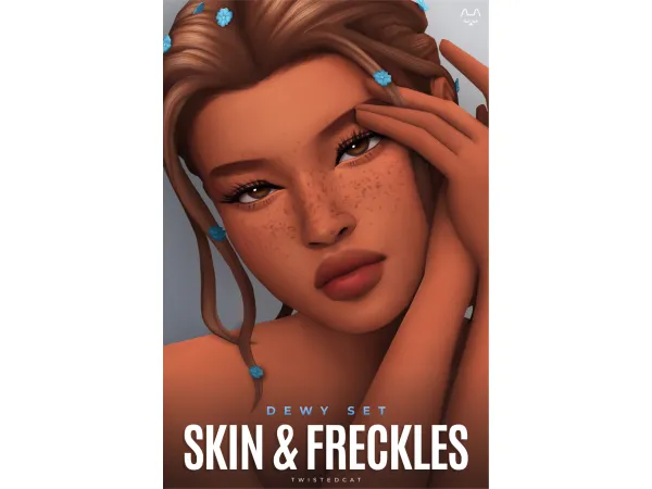 Maxis Match Dewy Skin Freckles(Download) by TwistedCat - The Sims 4 Custom Content