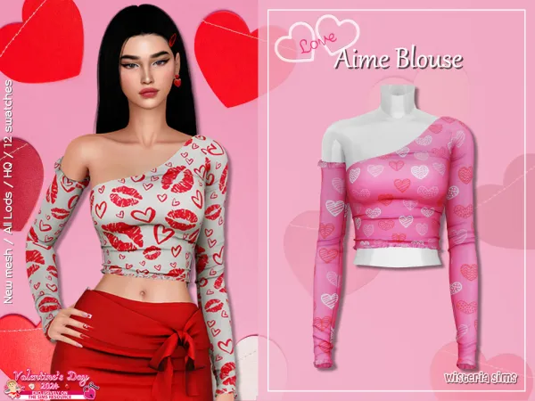 Alpha Aime Clothes Set - The Sims 4 Custom Content