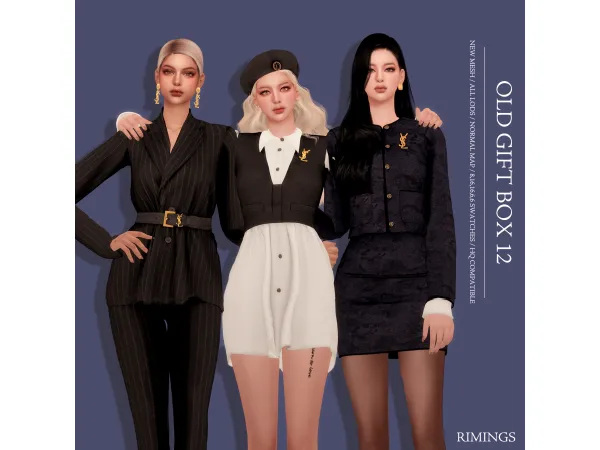 Alpha [RIMINGS] OLD GIFT BOX 12 by RIMINGs - The Sims 4 Custom Content