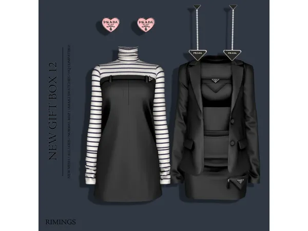 Alpha [RIMINGS] NEW GIFT BOX 12 by RIMINGs - The Sims 4 Custom Content
