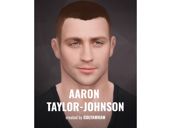 Mix Aaron Taylor Johnson Sim Skin Bundle by golyhawhaw - The Sims 4 Custom Content