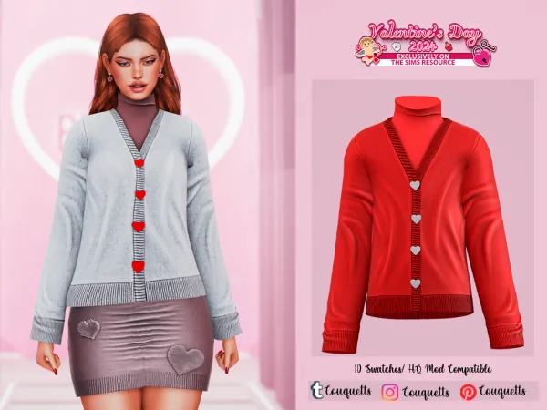 Alpha SKIRT SWEATER - The Sims 4 Custom Content