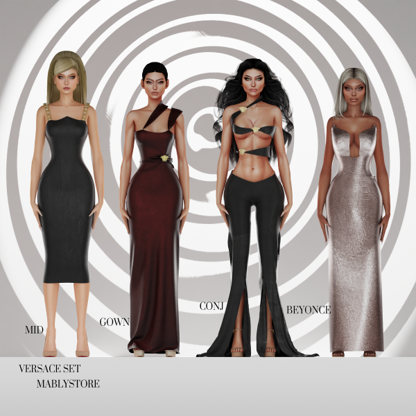 Alpha VERSACE SET by simsfinds - The Sims 4 Custom Content