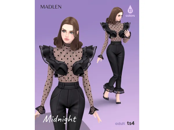Maxis Match Midnight Set by madlen - The Sims 4 Custom Content