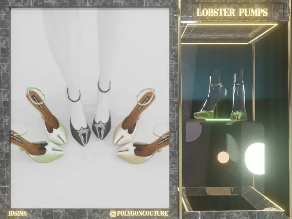 Maxis Match Lobster Pumps by polygoncouture - The Sims 4 Custom Content