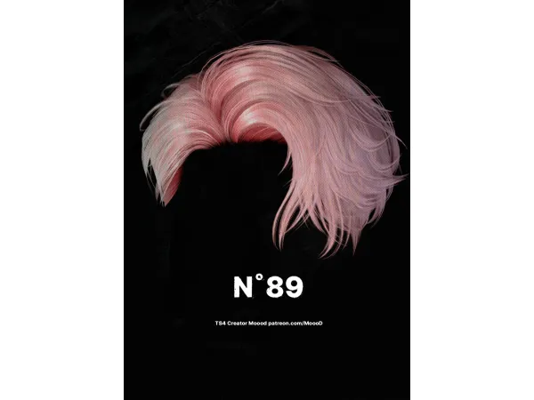 Alpha [SIMS4TS4] MoooD Hair N89 by MoooD - The Sims 4 Custom Content