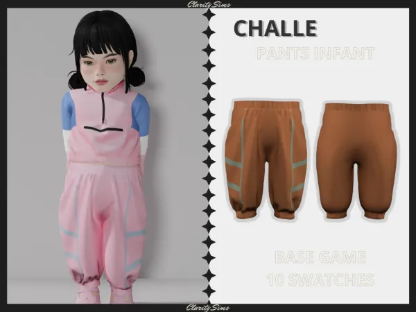 Alpha Challe Pants Infant - The Sims 4 Custom Content