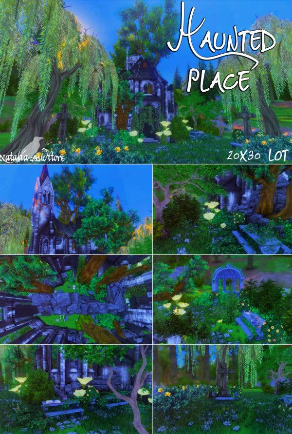 Alpha Haunted place 20x30 lot by simsfinds - The Sims 4 Custom Content