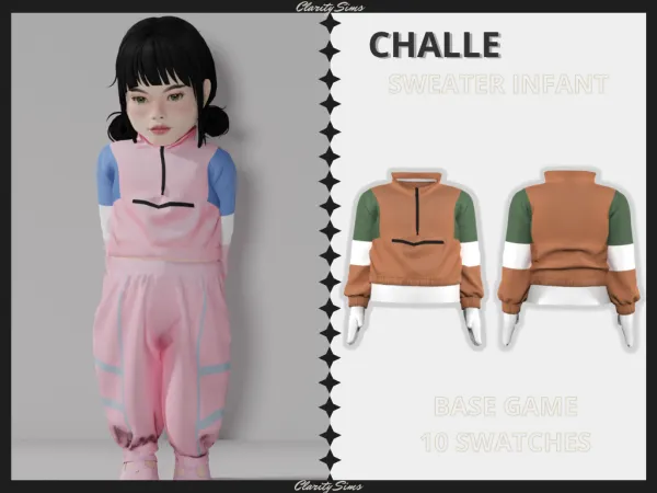 Alpha Challe Sweater Infant - The Sims 4 Custom Content