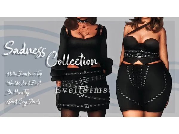 Alpha Sadness Collection by evellsims - The Sims 4 Custom Content