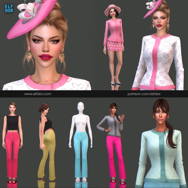 Maxis Match 2024 February 3 Spring Set by elfdor - The Sims 4 Custom Content