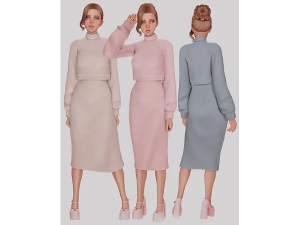 Mix harriet dress - The Sims 4 Custom Content