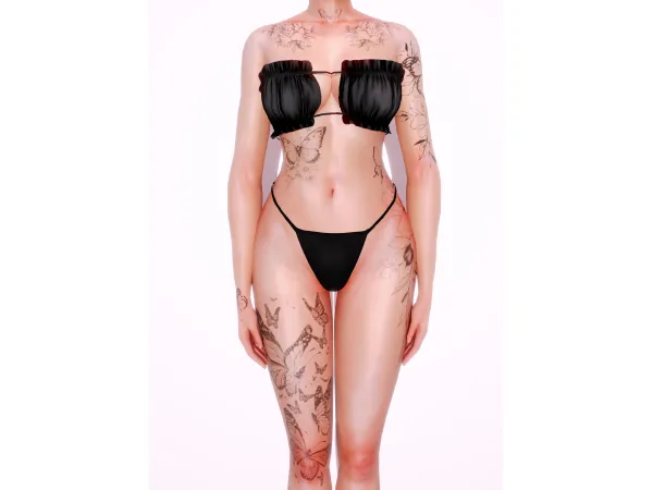 Mix RavenBlends Seraphene Tattoo by RavenBlends - The Sims 4 Custom Content