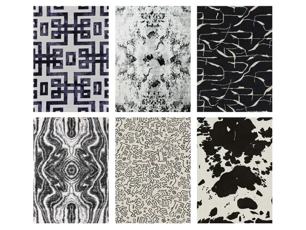 The Sims 4: Black & White Rug Collection  by SimileBuilds