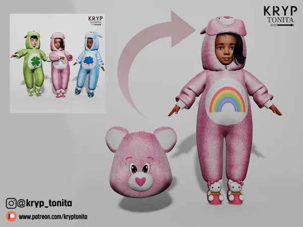 Mix TODDLER CARE BEARS - The Sims 4 Custom Content