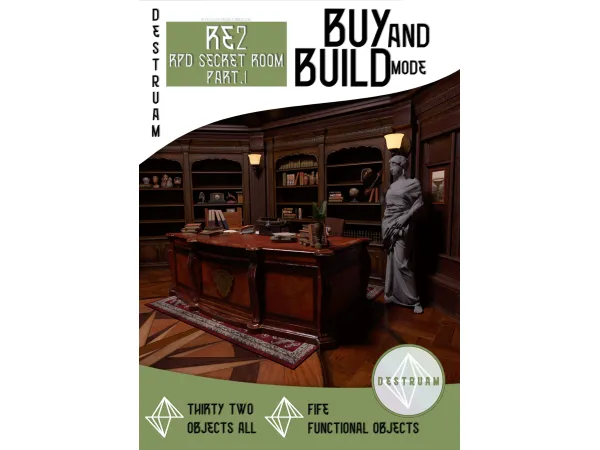 Mix RPD Secret Room p 1 - The Sims 4 Custom Content