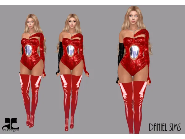 Alpha Beyonce in Courreges - The Sims 4 Custom Content