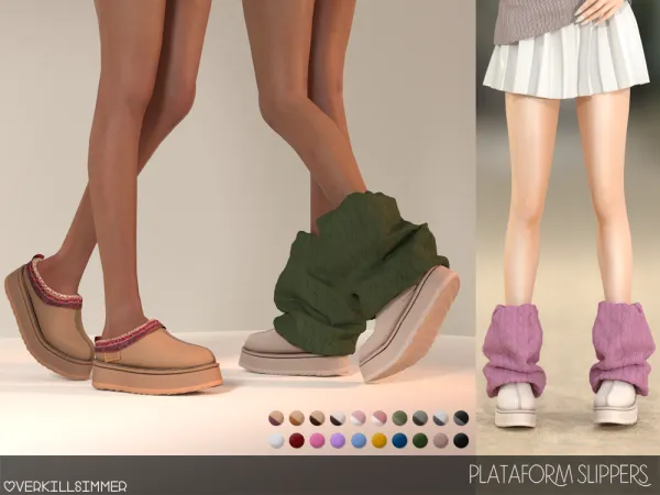 Mix Plataform slippers - The Sims 4 Custom Content