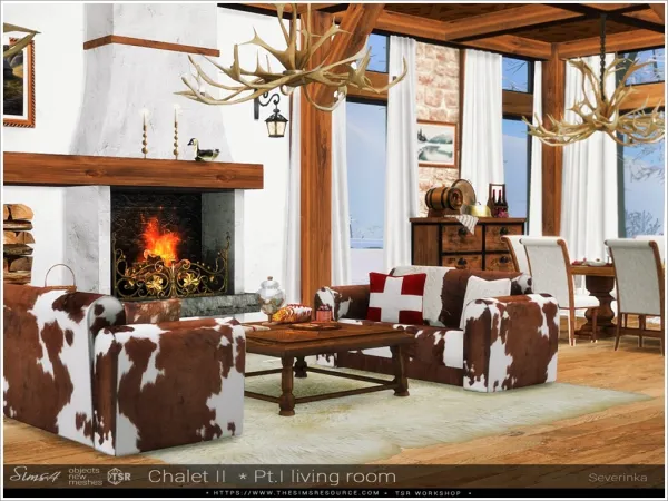 Alpha Chalet - The Sims 4 Custom Content