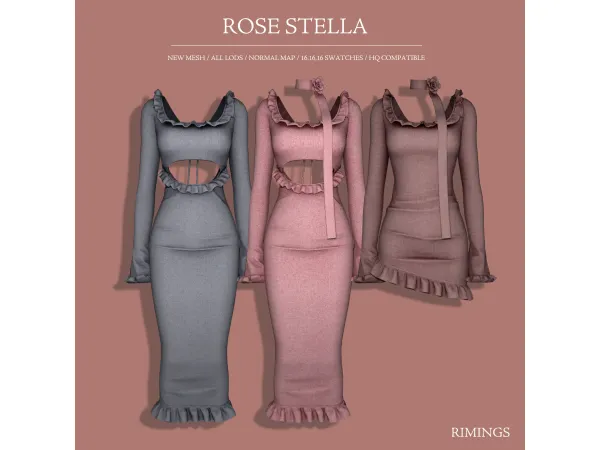 Alpha [RIMINGS] ROSE STELLA - The Sims 4 Custom Content