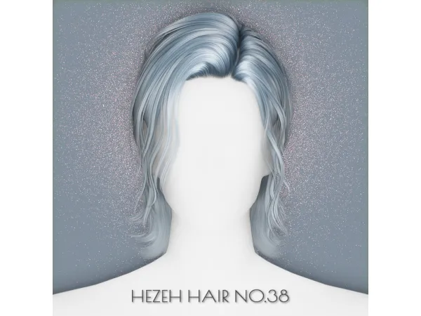 Alpha [Hezeh]Hair_No38 - The Sims 4 Custom Content
