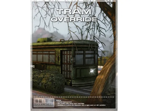 Mix Tram Override by vyxated - The Sims 4 Custom Content
