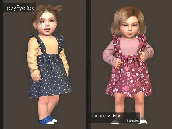 Alpha Two piece dress - The Sims 4 Custom Content