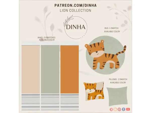 Mix Lion Collection - The Sims 4 Custom Content