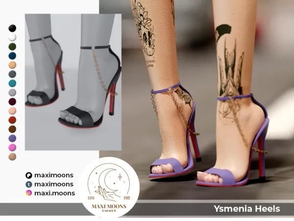 Alpha Ysmenia Heels - The Sims 4 Custom Content