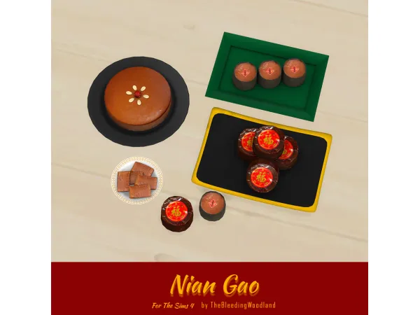 Mix Nian Gao by TheBleedingWoodland - The Sims 4 Custom Content