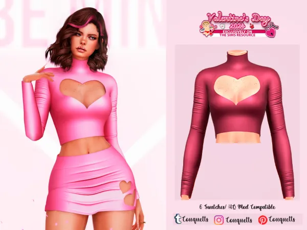 Alpha Valentines Days Set N1 - The Sims 4 Custom Content