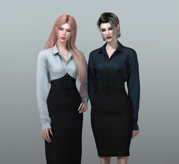 Alpha Allegro Dress Set by simsfinds - The Sims 4 Custom Content