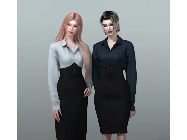 Allegro Dress Set by rona_sims