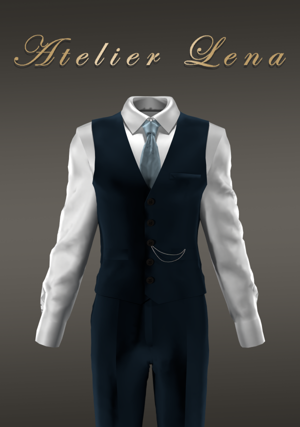 Alpha [Atelier Lena] Waistcoat Suit Set by simsfinds - The Sims 4 Custom Content