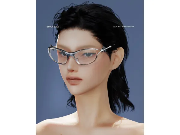 Alpha SIMS4 Glasses by seoulsoul - The Sims 4 Custom Content