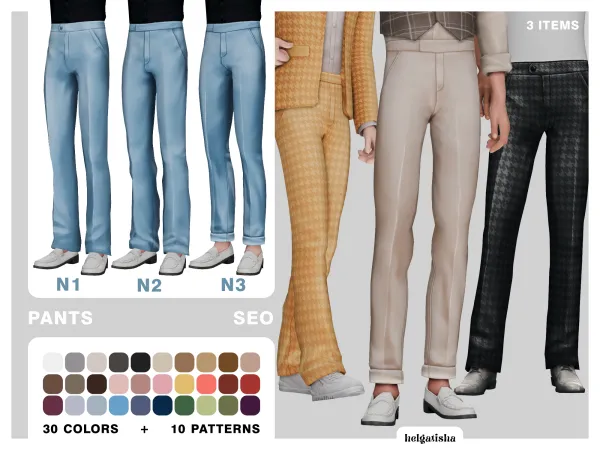 Maxis Match Seo pants N1 3 by helgatisha - The Sims 4 Custom Content