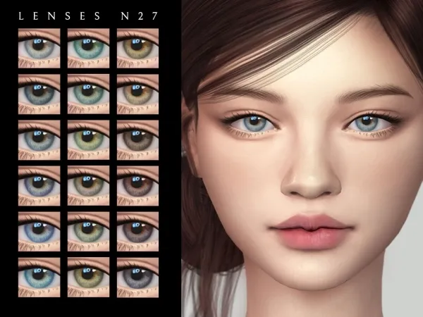 Alpha Eyes N27 - The Sims 4 Custom Content