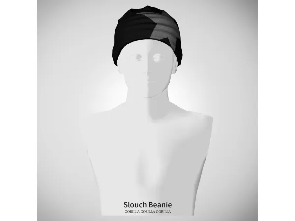 Alpha Slouch Beanie by gorillax3 - The Sims 4 Custom Content