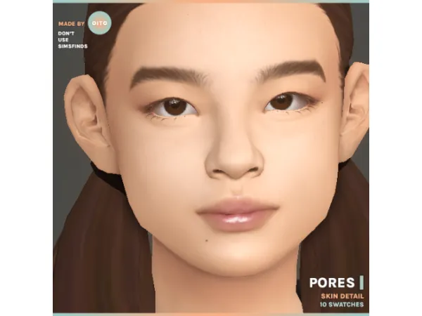 Mix PORES skin pores for more realistic looks - The Sims 4 Custom Content