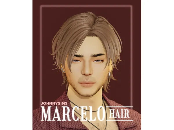Maxis Match Marcelo Hair by johnnysims - The Sims 4 Custom Content