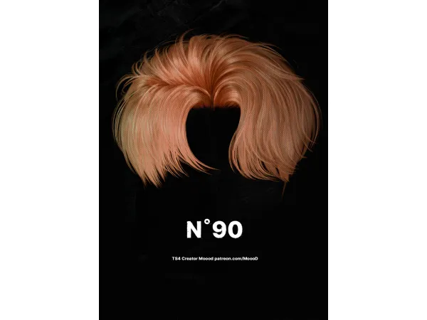 Alpha [SIMS4TS4] MoooD Hair N90 VER1 by MoooD - The Sims 4 Custom Content